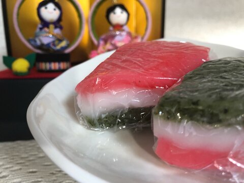 ひな祭りに❤️ういろうの菱餅